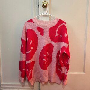 All Fun and Smiles Sweater Pink